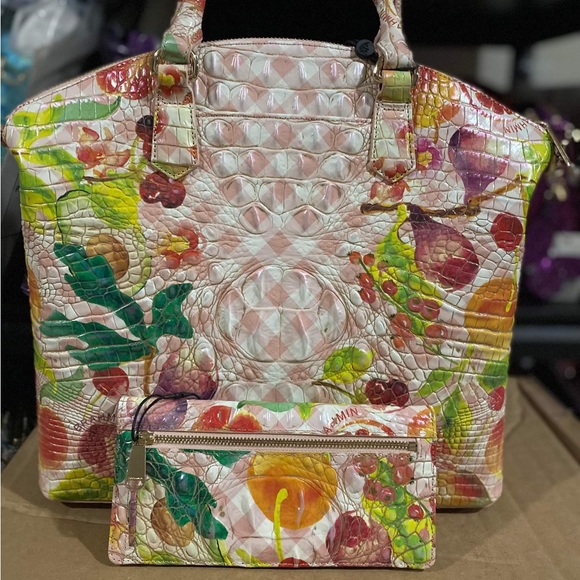 Brahmin Duxbury Fruit salad and matching wallet